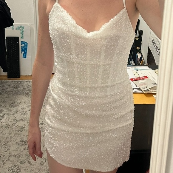 Galia lahav lottie mini sparkle dress perfect for second look or bachelorette - Picture 7 of 7